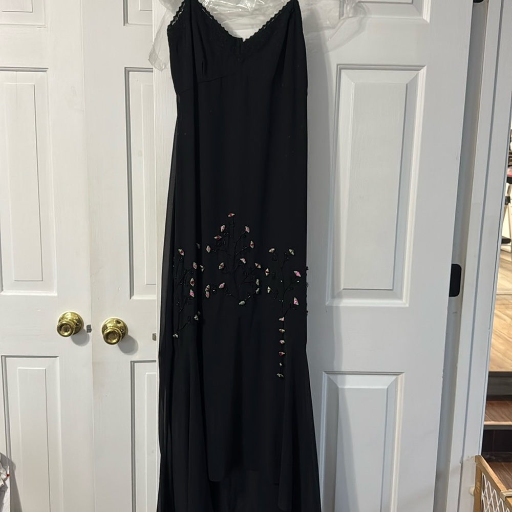 Black long formal dress size  14